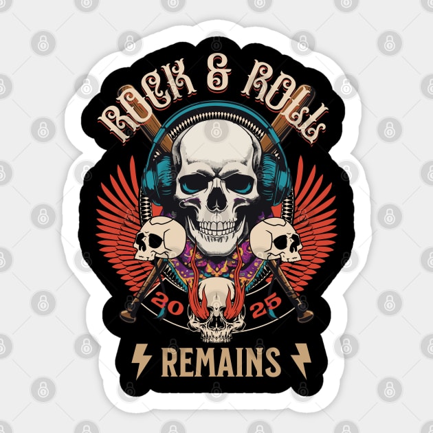 Rock & Roll Remains Sticker by Urbanprint